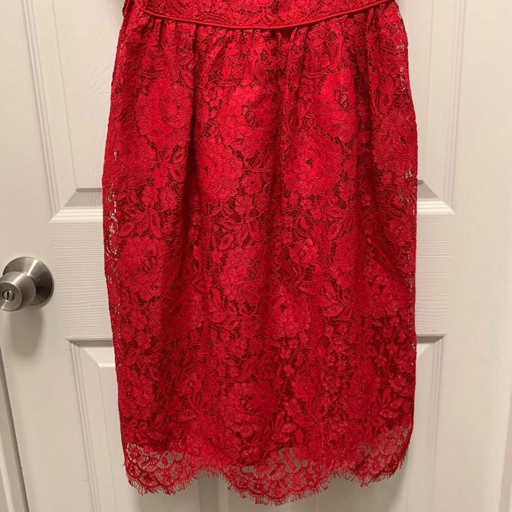 NWT GAL MEETS GLAM Lucia Satin Strap Lace - Picture 15 of 16